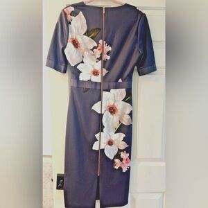 Ted Baker floral pencil dress - size UK 5 | USD 12